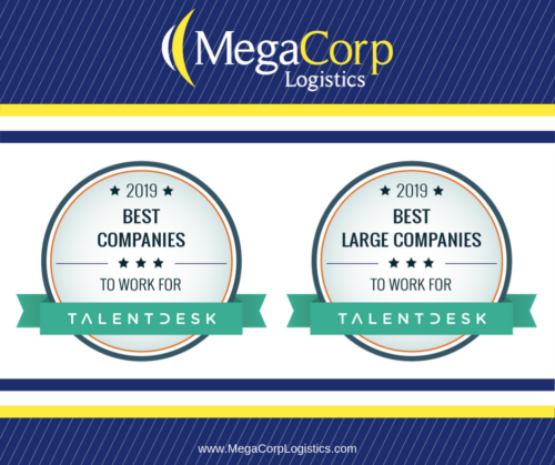 MegaCorp Logistics Ranked #1 Best Company for 2019