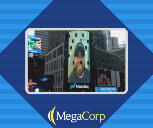 MegaCorp Account Manager Appears On Nasdaq Screen In Times Square